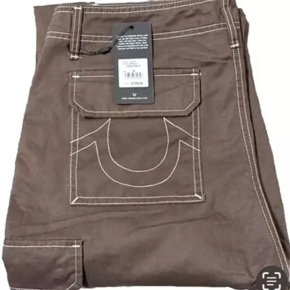 True Religion Brand Jeans 108335 Men's Bracken‎ Brown Cargo Pants Size 36